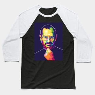 Steve Jobs Art Baseball T-Shirt